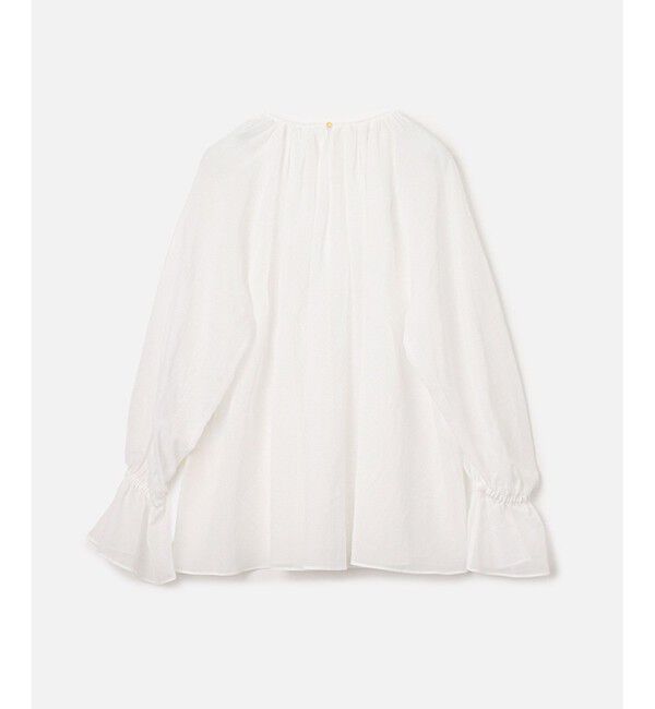 allureville「シアーオーガンギャザーブラウス」|シャツ・ブラウス|