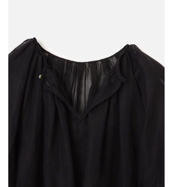 allureville「シアーオーガンギャザーブラウス」|シャツ・ブラウス|