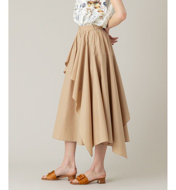 LOULOU WILLOUGHBY「【LOULOU WILLOUGHBY】イレギュラーラッフルスカート」|フレア|