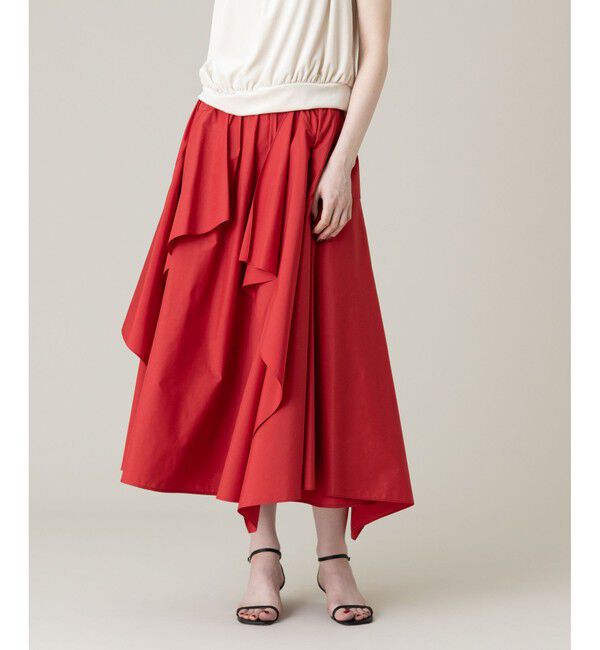 LOULOU WILLOUGHBY「【LOULOU WILLOUGHBY】イレギュラーラッフルスカート」|フレア|