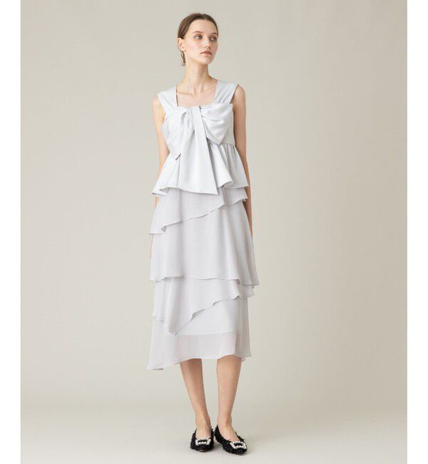 LOULOU WILLOUGHBY「【LOULOU WILLOUGHBY】シフォンミーリアワンピース」|ワンピース|