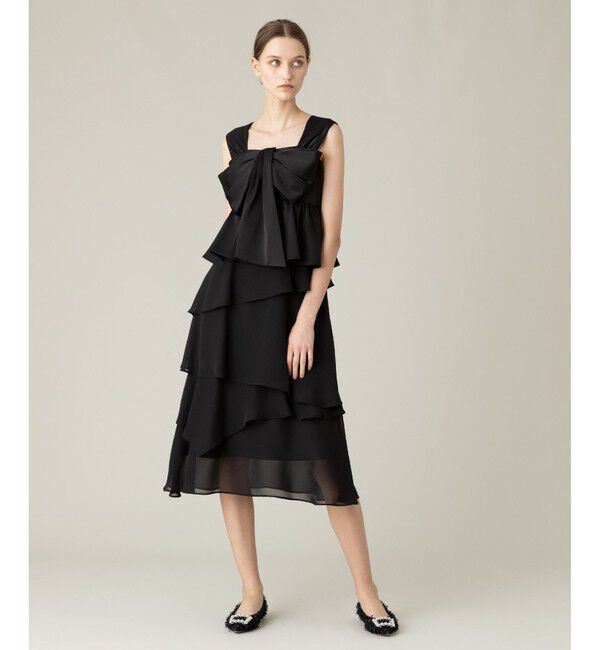 LOULOU WILLOUGHBY「【LOULOU WILLOUGHBY】シフォンミーリアワンピース」|ワンピース|