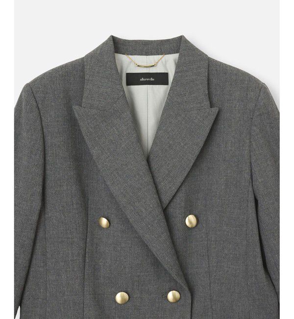 allureville「リオペルダブルブレストジャケット」|テーラードジャケット|