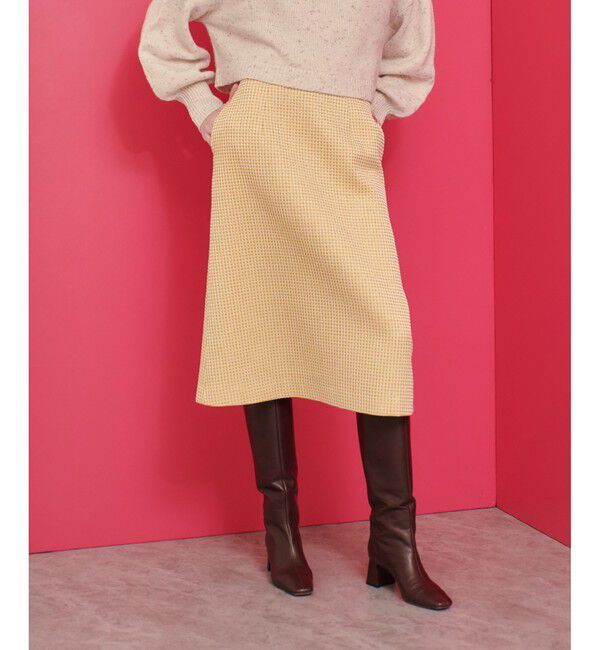 LOULOU WILLOUGHBY「【LOULOU WILLOUGHBY】スパークルジャガードスカート」|台形|