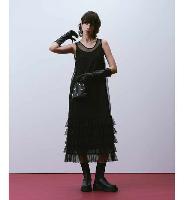 allureville「チュールフリルティアードワンピース」|ワンピース|