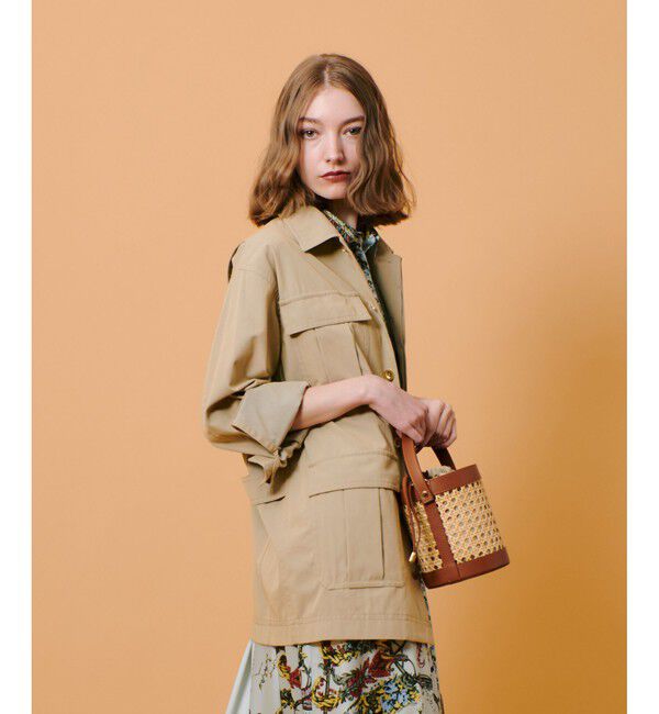 allureville「シャンブレーミリタリーブルゾン」|ブルゾン・スタジャン|