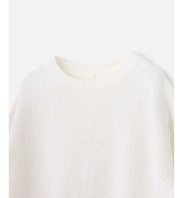 allureville「エアリーループバックスリットプルオーバー」|ニット・セーター|