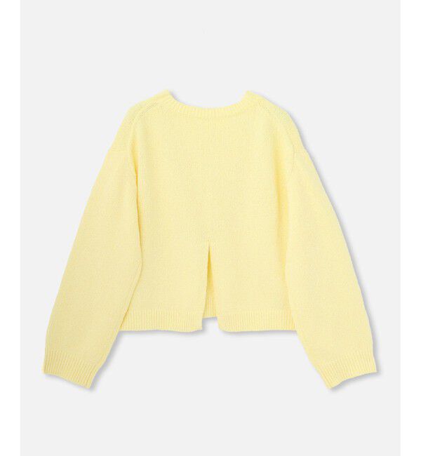 allureville「エアリーループバックスリットプルオーバー」|ニット・セーター|