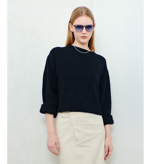 allureville「エアリーループバックスリットプルオーバー」|ニット・セーター|