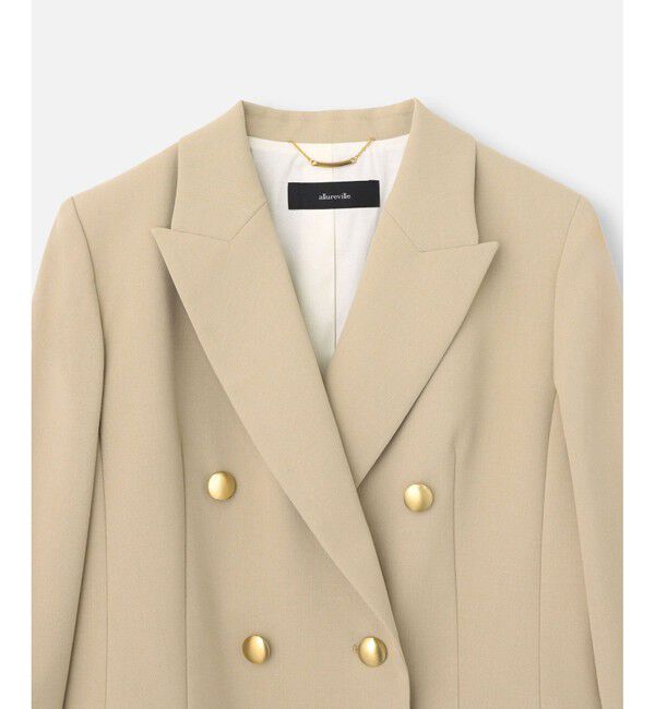 allureville「リオペルダブルブレスト6釦ジャケット」|テーラードジャケット|