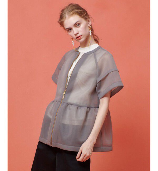 LOULOU WILLOUGHBY「【LOULOU WILLOUGHBY】ダブルラッセルブルゾン」|ブルゾン・スタジャン|