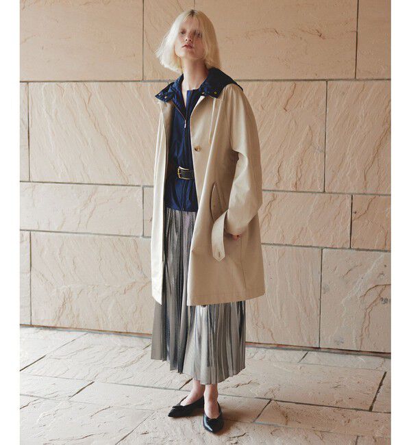 allureville「フードライナーステンコート」|ダッフルコート|ベージュ