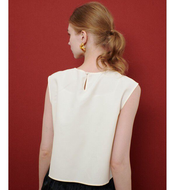 LOULOU WILLOUGHBY「【LOULOU WILLOUGHBY】サテンリボンブラウス」|シャツ・ブラウス|