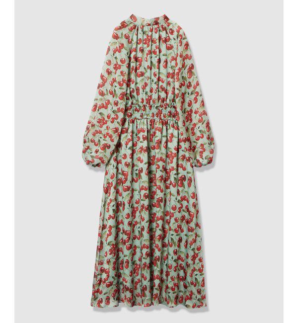 LOULOU WILLOUGHBY「【LOULOU WILLOUGHBY】LISAチェリープリント リボンワンピース」|ワンピース|