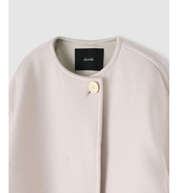 allureville「ノーカラーコクーンコート」|ダッフルコート|