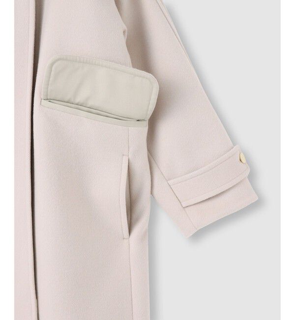 allureville「ノーカラーコクーンコート」|ダッフルコート|