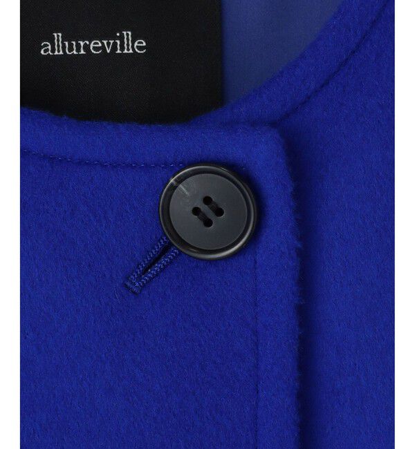 allureville「ノーカラーコクーンコート」|ダッフルコート|