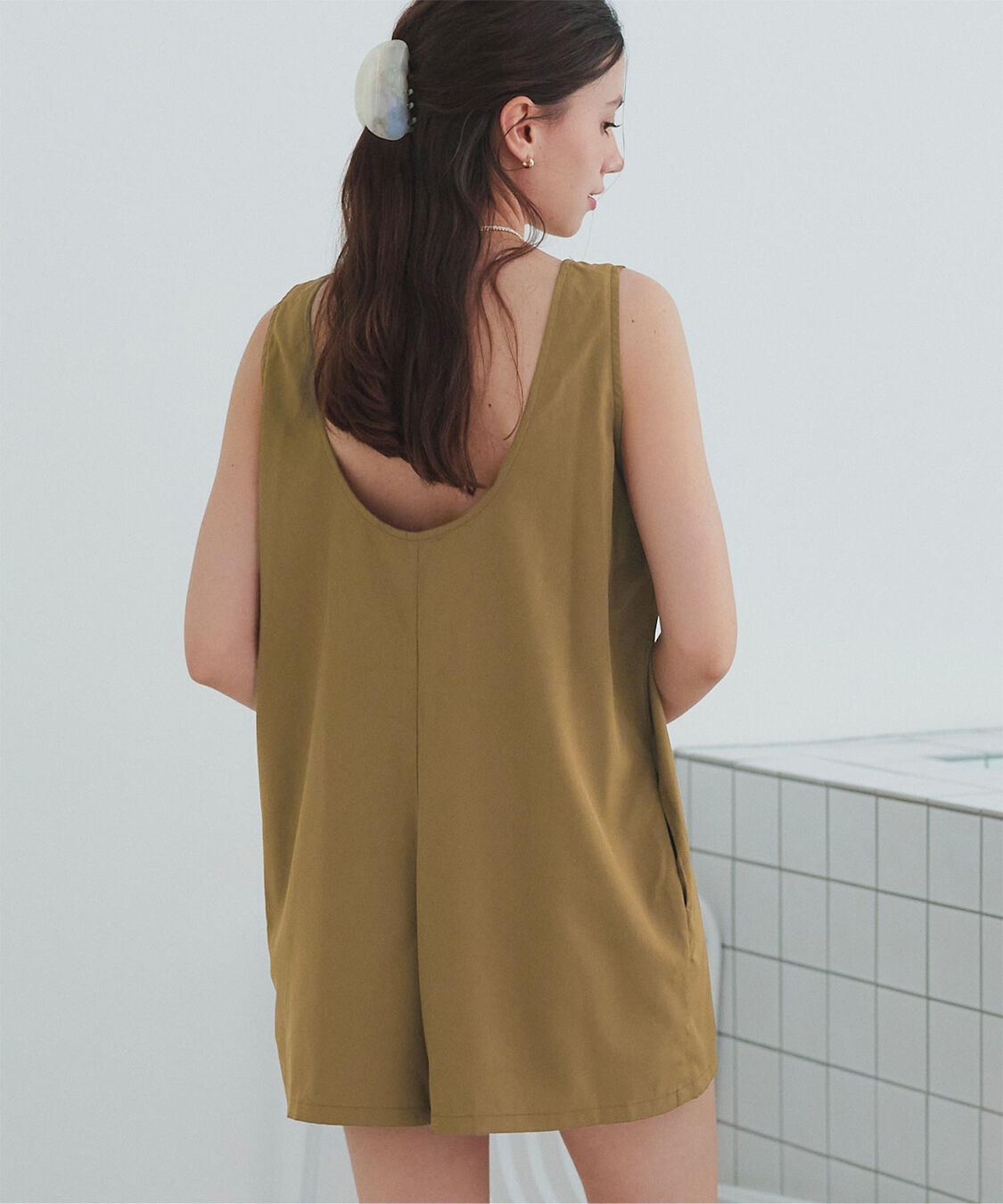 SEA DRESS「シンプルタンクトップオールインワン/水着」|コンビネゾン|