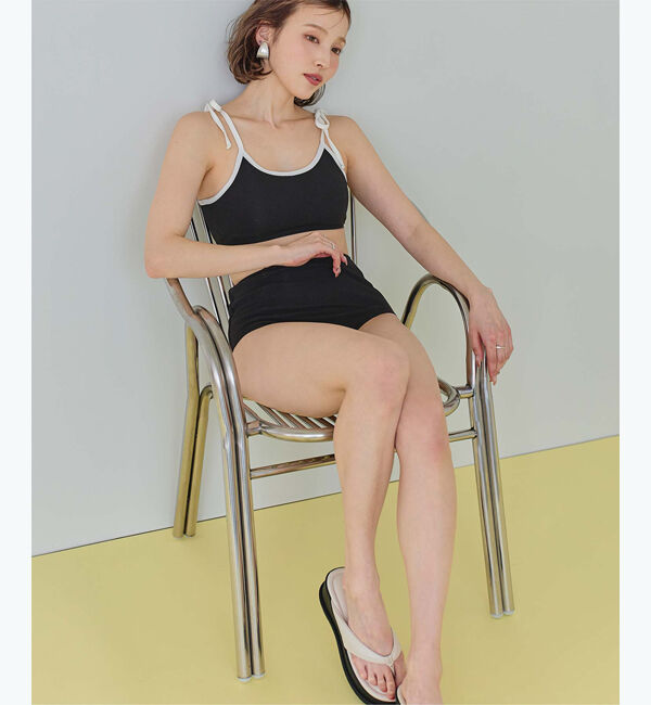 SEA DRESS「パイピングデザインハイウエストビキニ/水着」|ビキニ|