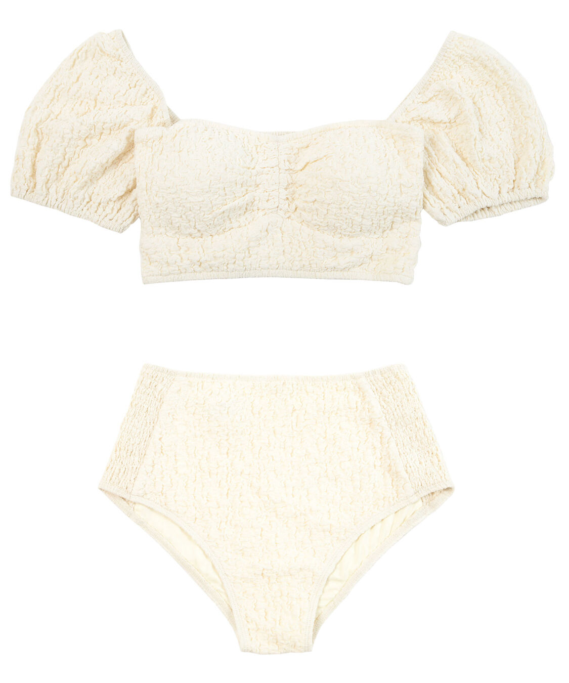 SEA DRESS「2wayショルダー&times;ハイウエストビキニ/水着」|ビキニ|アイボリー