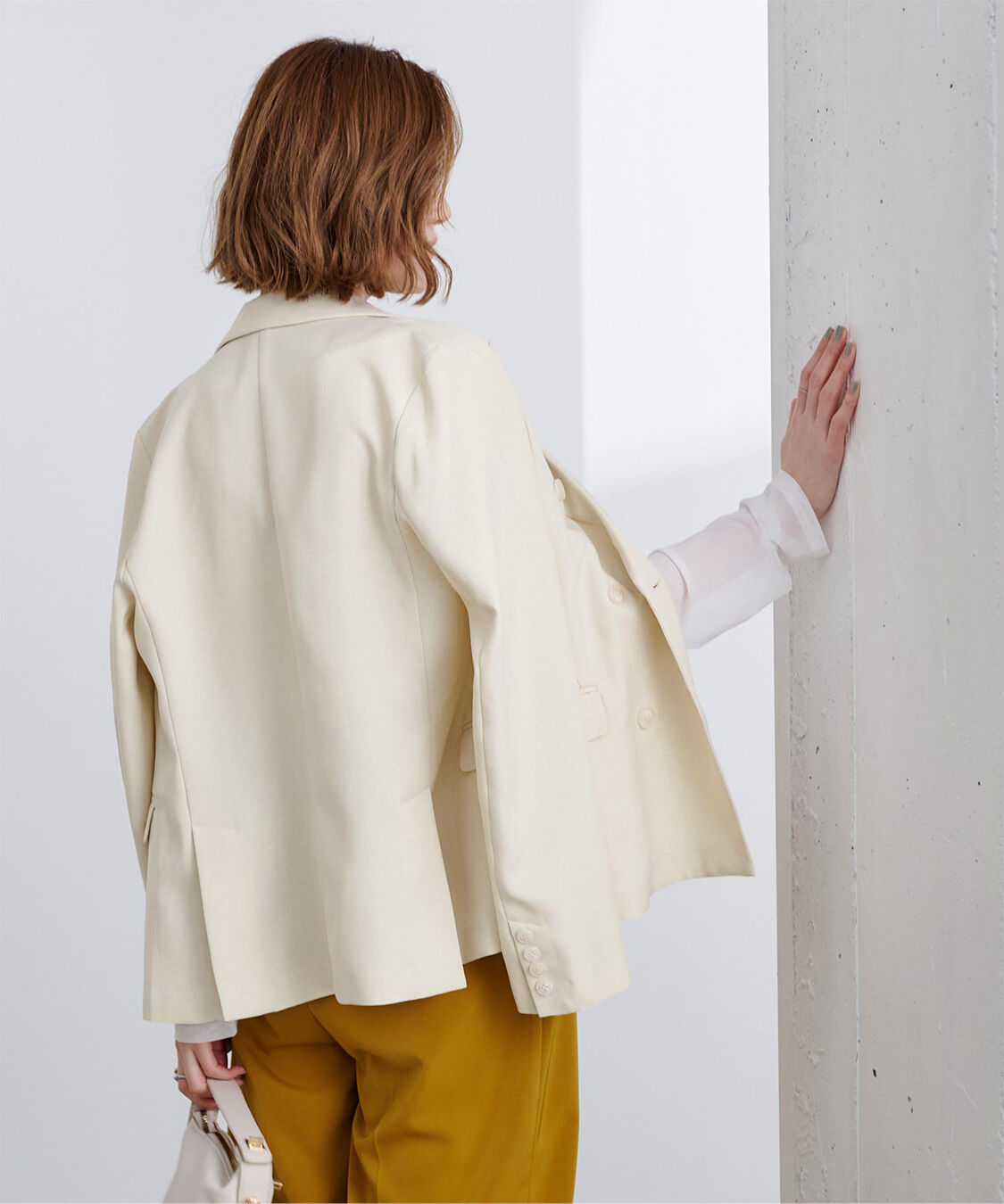 ur's「リネンライクダブルブレストジャケット」|テーラードジャケット|