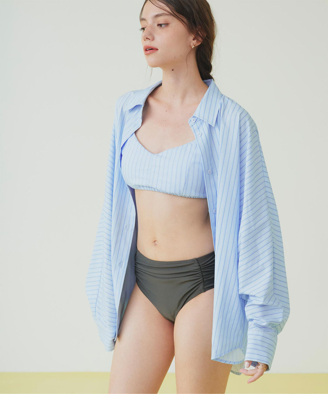 SEA DRESS「シンプルデザインストライプビキニ/水着」|ビキニ|