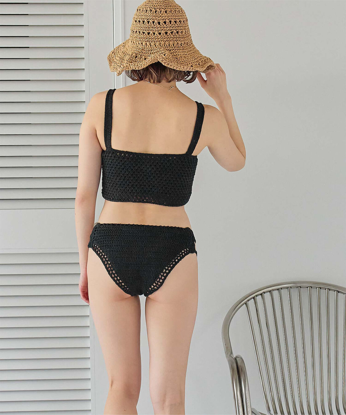 SEA DRESS「フロントボタンクロシェビキニ/水着」|ビキニ|