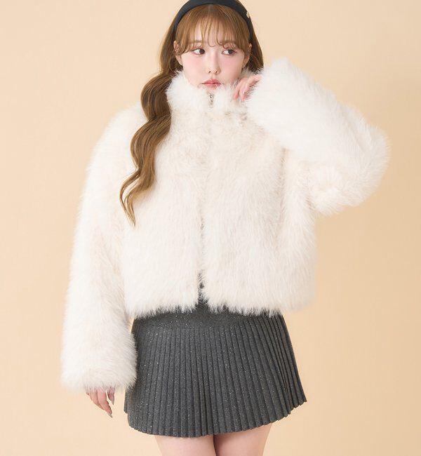 フェイクファーショートブルゾン｜ルミネのファッション通販アイルミネ