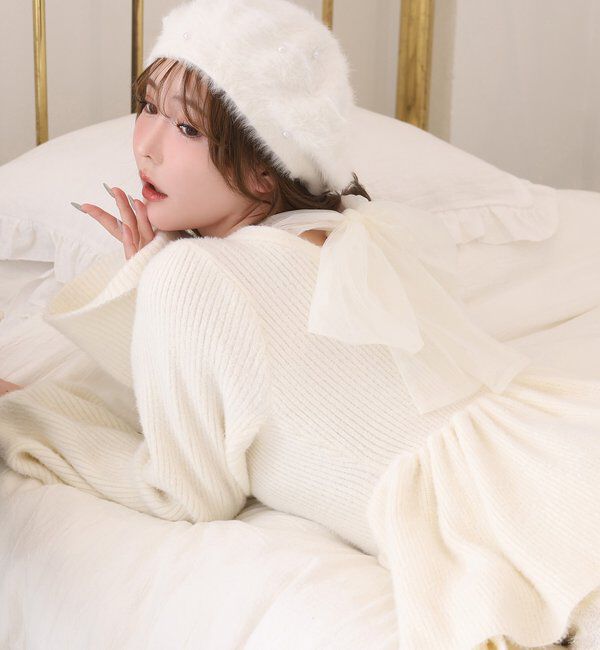  「パール付きベレー帽」|その他|