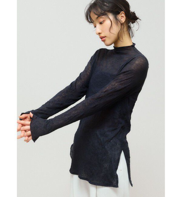 MIDIUMISOLID「MIDIUMISOLID for Ladies シアーハイネックインナー」|Tシャツ・カットソー|