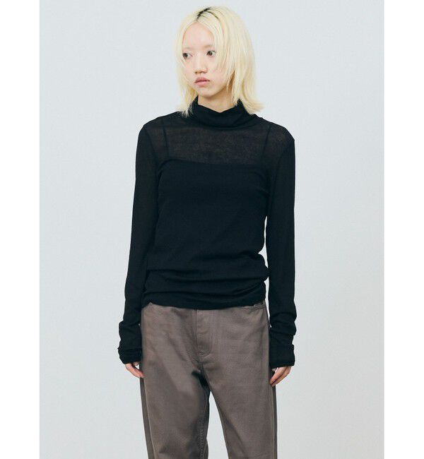 MARMARMAR「MARMARMAR シアータートルネックTシャツ」|Tシャツ・カットソー|