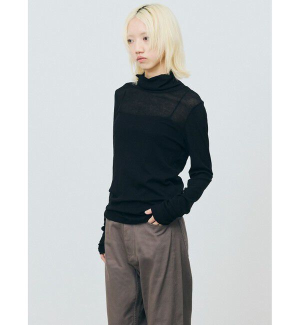 MARMARMAR「MARMARMAR シアータートルネックTシャツ」|Tシャツ・カットソー|