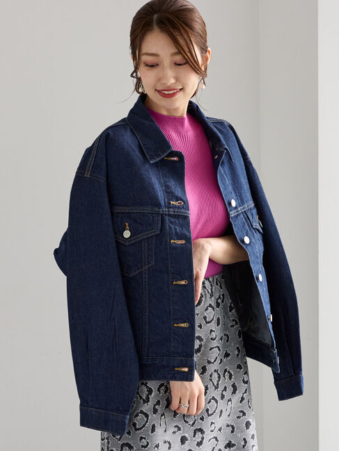 Te chichi「【SOMETHING】デニムジャケット」|その他|ネイビー