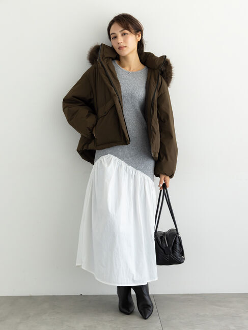 Te chichi「【宮本茉由着用】フードショートダウンジャケット」|その他|