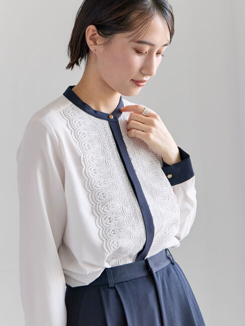 Te chichi「フロントレースブラウス」|シャツ・ブラウス|