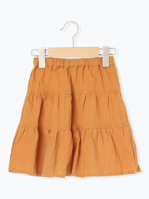 Samansa Mos2 Lagom「ティアードスカート」|スカート|キャメル