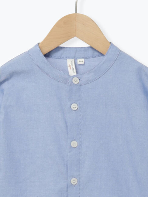 Samansa Mos2 Lagom「バンドカラーシャツ」|シャツ・ブラウス|