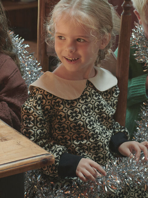 Samansa Mos2 Lagom「花柄ジャカードプルオーバー(セットアップ可)」|Tシャツ・カットソー|