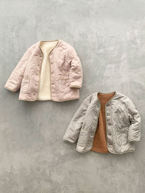 Samansa Mos2 Lagom「【撥水】キルト&times;ボアリバーシブルブルゾン」|ブルゾン・スタジャン|