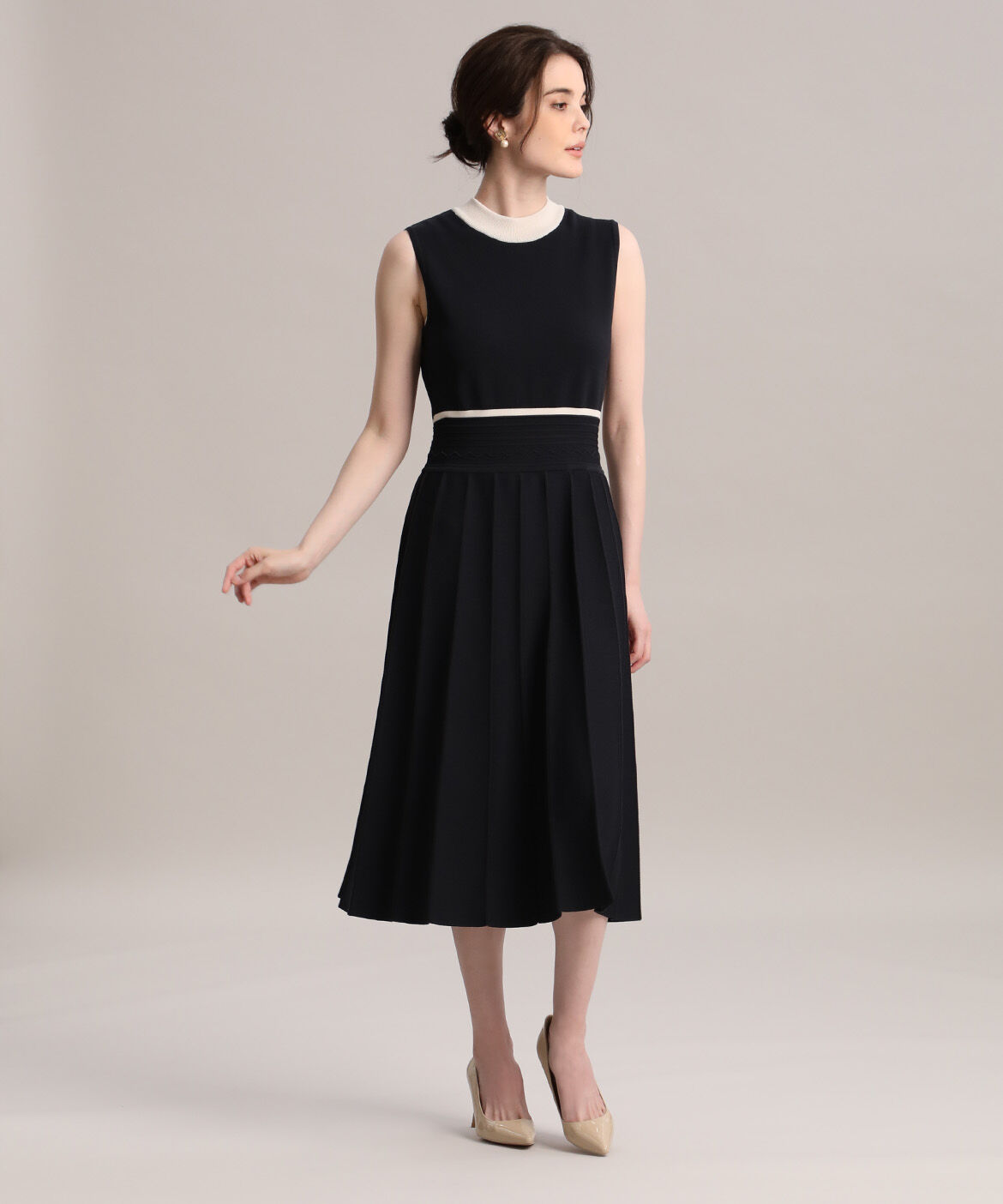 Maglie le cassetto「《大きいサイズ》バイカラーニットワンピース 《M Maglie le cassetto》」|その他|