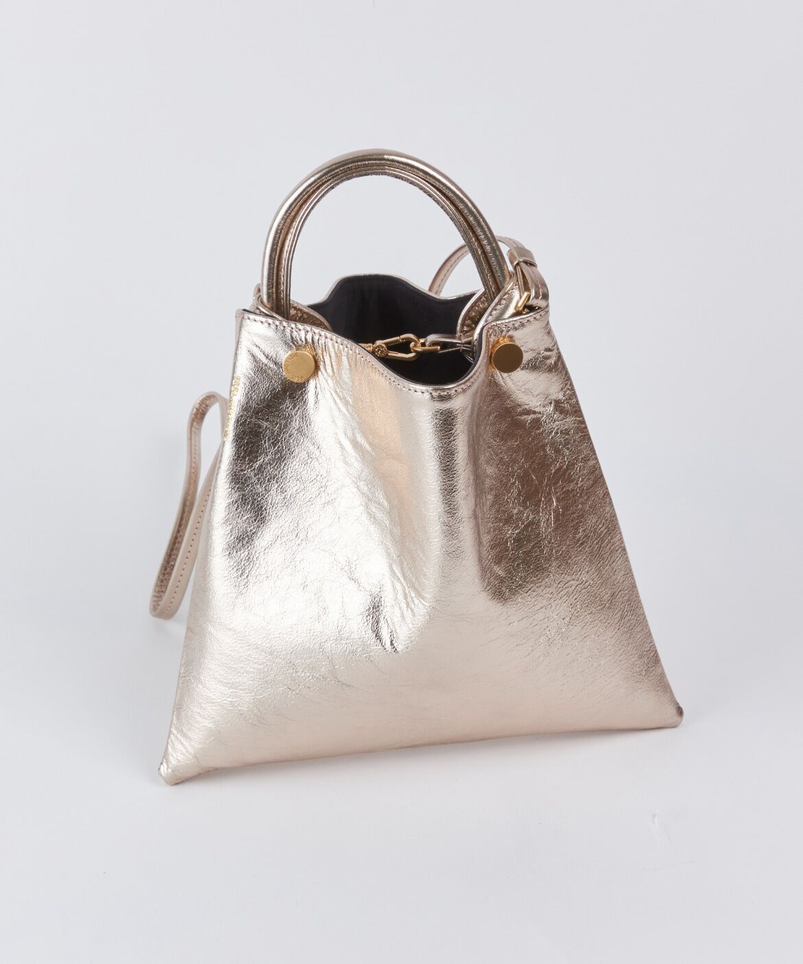 FAVORITE SUKINAMONO「bar-knot flat ショルダーバッグ パターン＆メタリックレザー《FEEL AND TASTE》」|ショルダー・メッセンジャー|