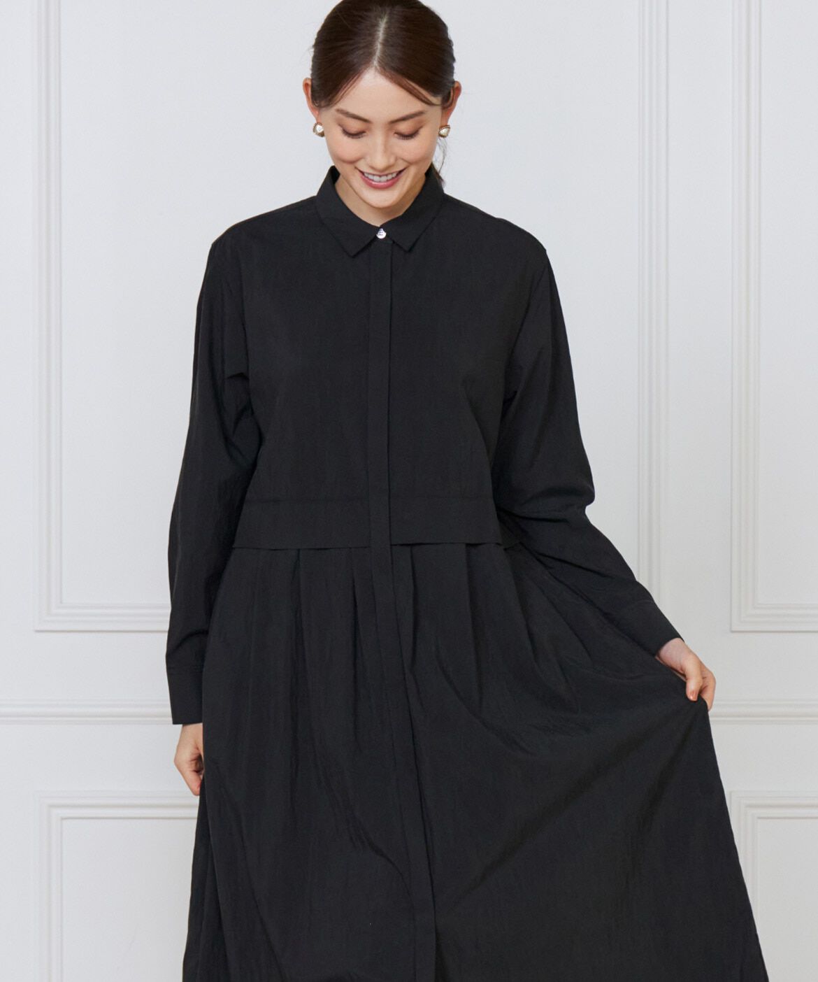 Le Souk「ティアードワンピース」|ワンピース|ブラック