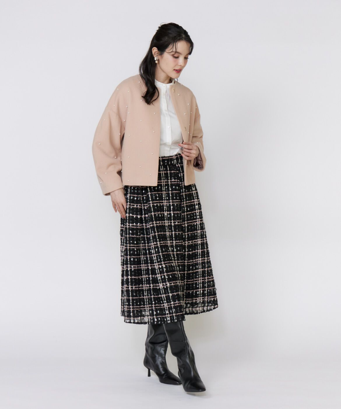 Maglie le cassetto「パールショートコート」|その他|