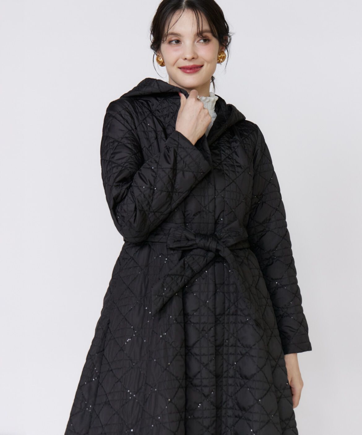 Maglie le cassetto「《ﾌﾗﾝﾄﾞﾙ45周年限定ｺﾚｸｼｮﾝ》《大きいｻｲｽﾞ》幾何学ｷﾙ  」|ステンカラーコート|