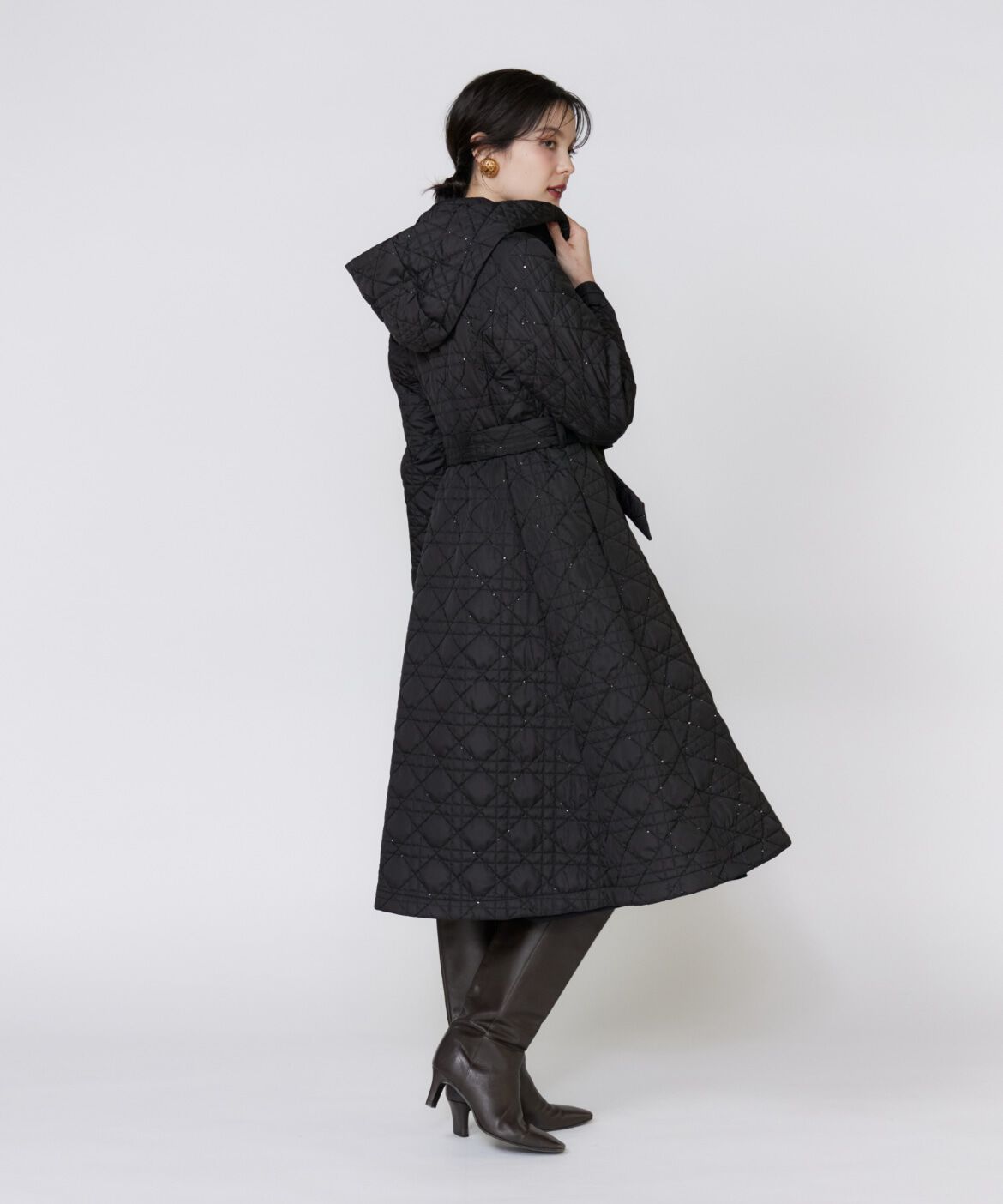 Maglie le cassetto「《ﾌﾗﾝﾄﾞﾙ45周年限定ｺﾚｸｼｮﾝ》《大きいｻｲｽﾞ》幾何学ｷﾙ  」|ステンカラーコート|