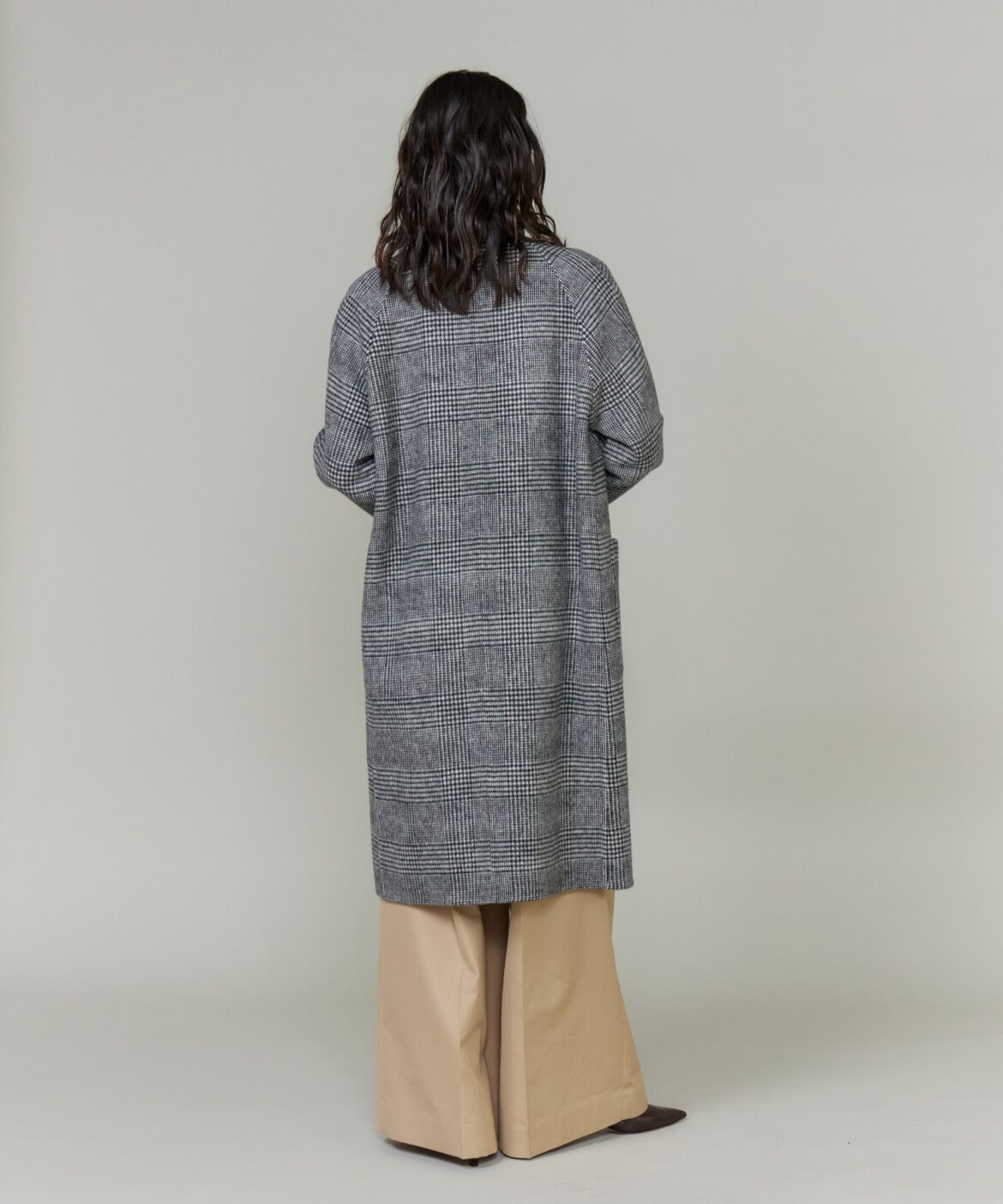 INED「スタンドカラーコート　」|ステンカラーコート|