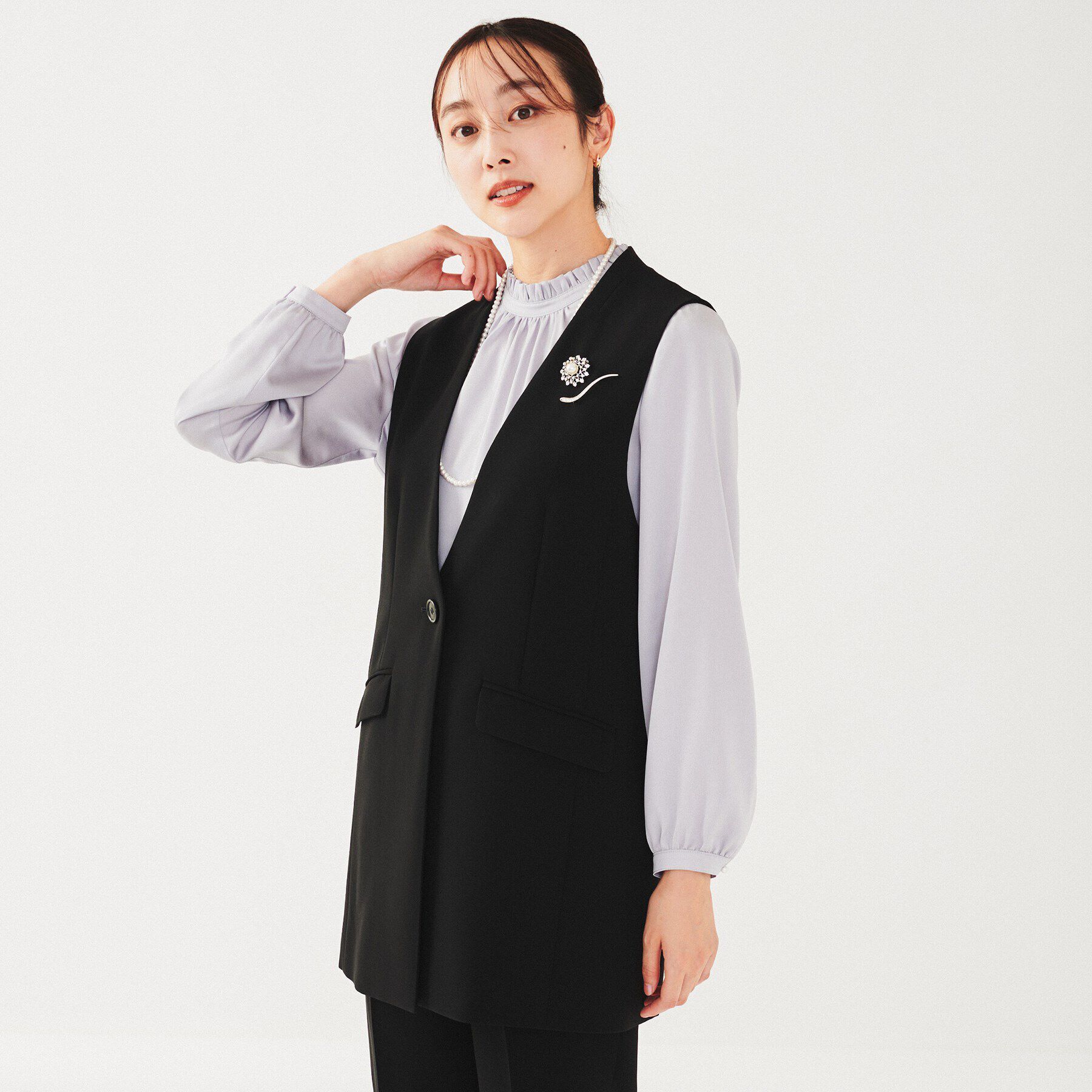 UNTITLED「【セットアップ可能】カラーレスジレ」|ベスト・ジレ|