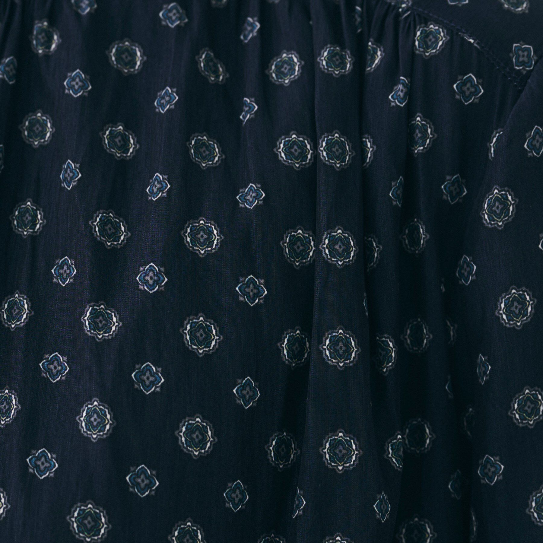 UNTITLED「【セットアップ可能/オンオフ】小紋柄ブラウス」|シャツ・ブラウス|