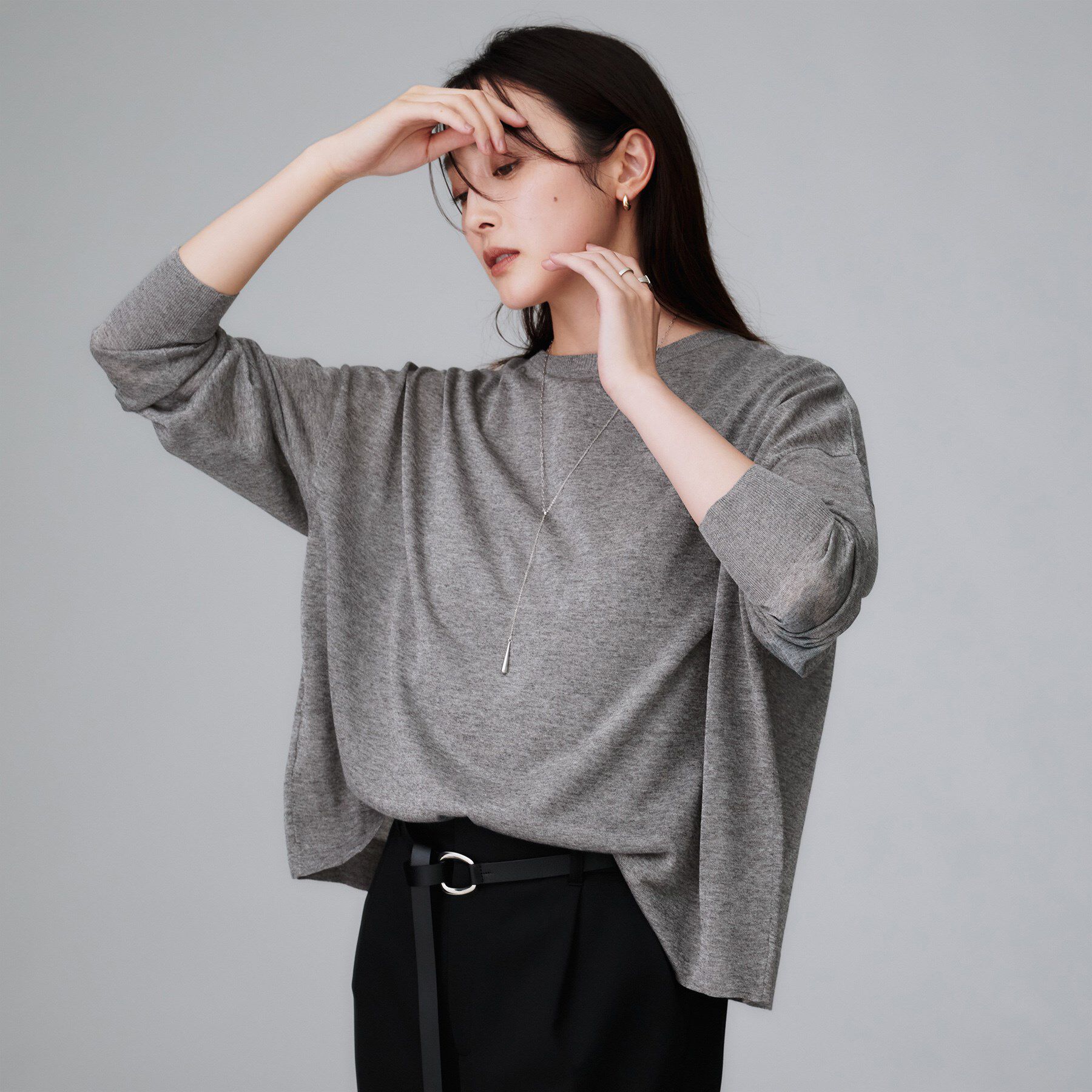 UNTITLED「【前後2WAY/アンサンブル可/ゆったり】シアーカーディガン」|カーディガン|