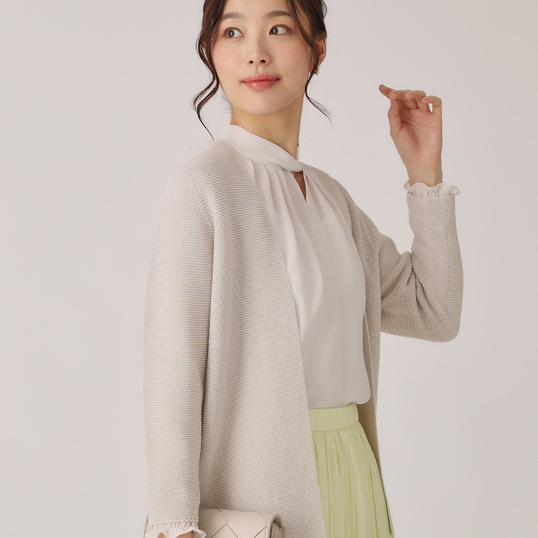 COUP DE CHANCE「【洗える／日本製／ヒップ丈】着流しカーディガン」|カーディガン|
